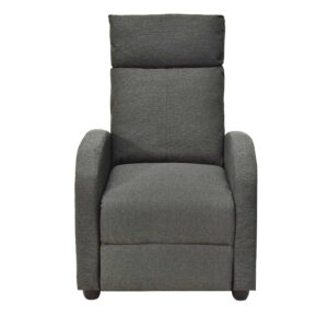 Adjustable Recliner Sofa Chair Home Theater Seating-Grey Fabric