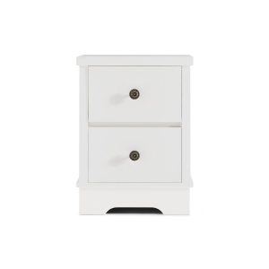 Hamptons Style Bedside Table (White)