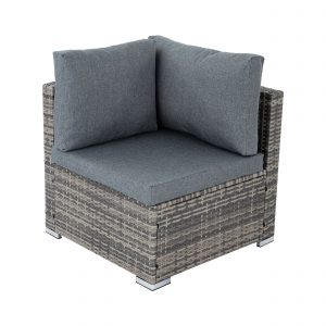 Maui 4 Seater Outdoor Lounge Set PE Rattan Grey