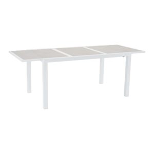 Expandable Steve Outdoor Dining Table with Ceramic Effect