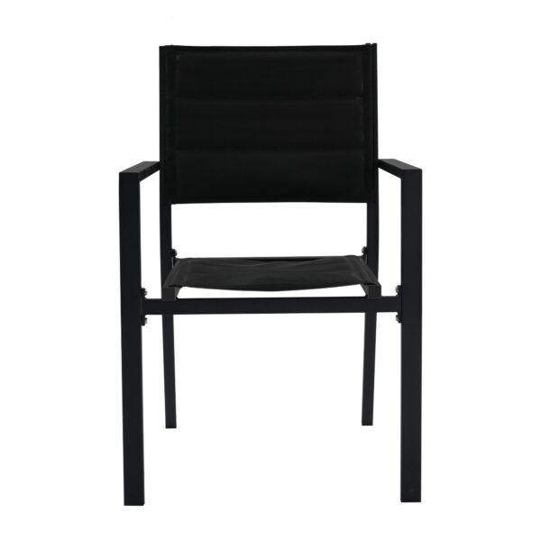 John Aluminium Black Outdoor Dining Chair 4-Piece Set