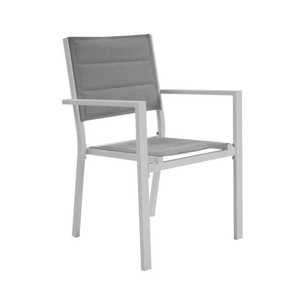 John Aluminium White Outdoor Dining Chair 4-Piece Set