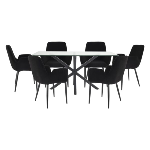 Elegant Dining Table and Chairs Set of 7