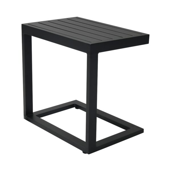 Outdoor Aluminium Side Table Charcoal Grey