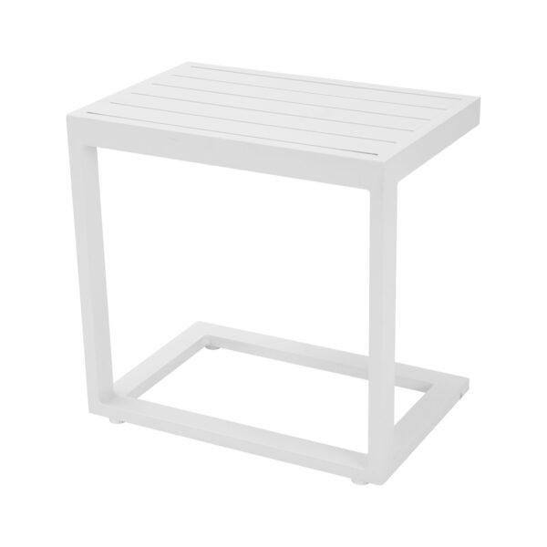 Outdoor Aluminium Side Table White