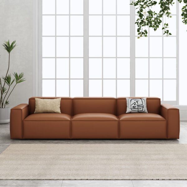 Harbor Luxe 3.5-Seater Leather Sofa Set