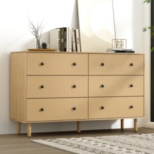 6 Chest of Drawers Tallboy Cabinet - Pine