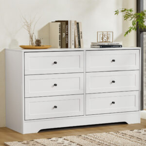 6 Chest of Drawers - White